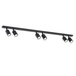 Emibig Flash lampada da soffitto 6x8 W nero 1312/6