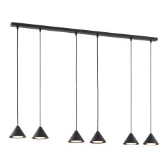 Emibig Elit lampada sospesa 6x12 W nero 1330/6