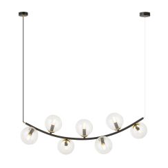 Emibig Ritz lampada sospesa x10 W nero-oro 1296/7
