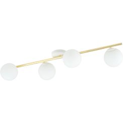 Emibig Splendi lampada da soffitto 4x10 W bianco-oro -opale 1249/4