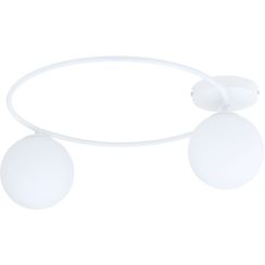 Emibig Sopra lampada da soffitto 2x10 W bianco-latte 1258/2
