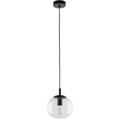 TK Lighting Vibe lampada sospesa x15 W nero-trasparente 5823