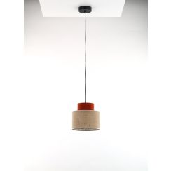TK Lighting Duo lampada sospesa 1x15 W nero-marrone 3139