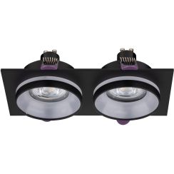 TK Lighting Jet lampada da incasso 2x10 W nero 6925