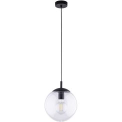 TK Lighting Esme lampada sospesa 1x15 W nero-trasparente 3266