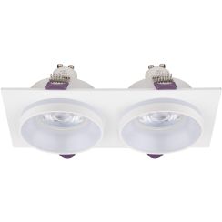 TK Lighting Jet lampada da incasso 2x10 W bianco 6924