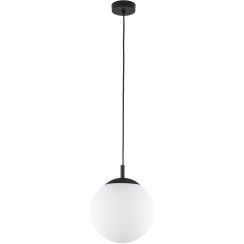 TK Lighting Esme lampada sospesa 1x15 W bianco-nero 5670