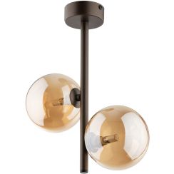 TK Lighting Esme lampada da soffitto 2x6 W marrone 4528