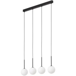 TK Lighting Martin lampada sospesa 4x6 W bianco-nero 4503
