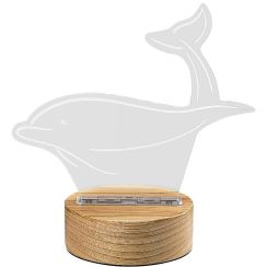 Rabalux Akali lampada da tavolo 1x2 W trasparente-legno 76002
