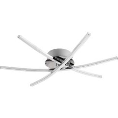 Rabalux Cyclone lampada da soffitto 1x21 W nero-cromo 4606