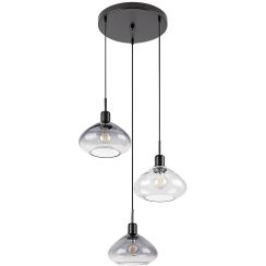 Rabalux Dvora lampada sospesa 3x40 W nero 72023