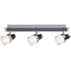 Rabalux Harold lampada da soffitto 3x15 W cromo-vetro opalino 5023