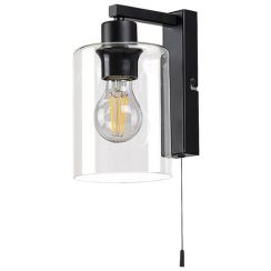 Rabalux Miroslaw lampada da parete 1x40 W nero 5077