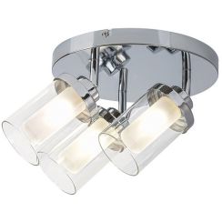Rabalux Aviva lampada da soffitto 3x28 W cromo-vetro opalino 5088