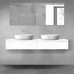 Set armadietto Oltens Vernal 60010000, piano sopra armadietto Oltens Vernal 63008000