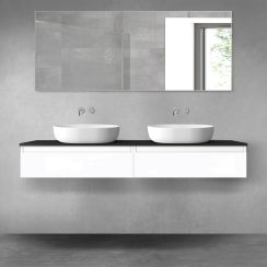 Set armadietto Oltens Vernal 60010000, piano sopra armadietto Oltens Vernal 63008300