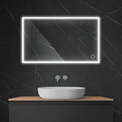 Oltens Nordlis specchio 60x100 cm rettangolare con illuminazione con tappetino riscaldante 64106000