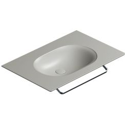 Catalano Horizon lavabo 75x50 cm rettangolare a parete-da mobile grigio/pietra 0520760023