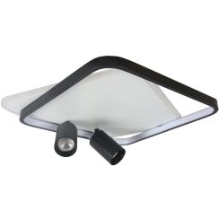 Light Prestige Parma lampada da soffitto 2x8 W nero LP-0612/2CSquareBK