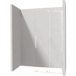 Deante Prizma parete doccia walk-in 120 cm bianco opaca/vetro trasparente KTJ_A32R
