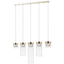 Zuma Line Gem lampada sospesa 5x28 W trasparente-oro P0389-05E-F7AC