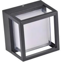 Goldlux Kansas lampada da parete per esterni 1x12 W nero 319869