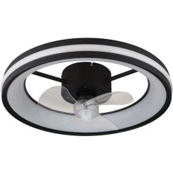 Globo Lighting Gatian lampada ventilatore da soffitto 1x30 W nero 03651