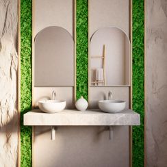 Baltica Design Tiny Border Pastille Cut specchio 40x150 cm argento 5904107924908