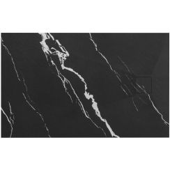 Rea Bazalt Carrara Black piatto doccia rettangolare 90x120 cm nero REA-K7009