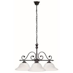 Rabalux Dorothea lampada sospesa 3x60 W bianco-nero 7773