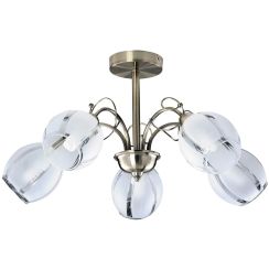 Rabalux Joel lampada da soffitto 5x60 W marrone 2271