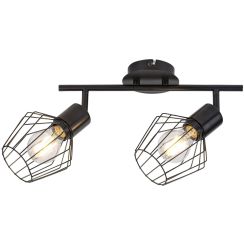Rabalux Belano lampada da soffitto 2x40 W nero 3535