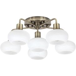 Rabalux Sorina lampada da soffitto 6x40 W ottone 3918