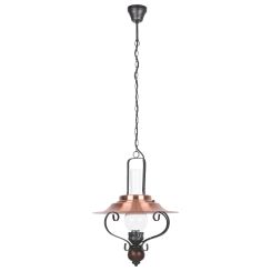 Rabalux Enna lampada sospesa 1x60 W nero-rame 7870
