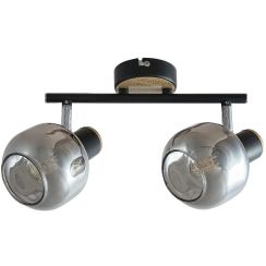 Rabalux Salazar lampada da soffitto 2x40 W fumé 5398