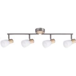 Rabalux Gavin lampada da soffitto 4x40 W bianco-cromo-satinato 6489