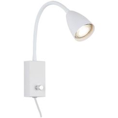 Rabalux Mika lampada da parete 1x25 W bianco 6720