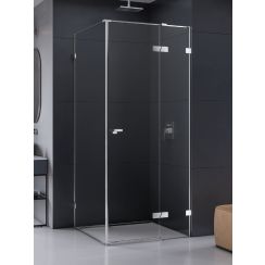 New Trendy Eventa box doccia 110x100 cm rettangolare cromo lucida/vetro trasparente EXK-4514