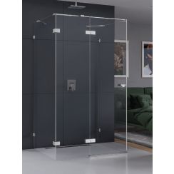 New Trendy Eventa box doccia 120x100 cm rettangolare cromo lucida/vetro trasparente EXK-4593