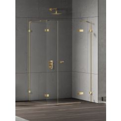 New Trendy Eventa Gold Shine box doccia 150x90 cm rettangolare oro lucida/vetro trasparente EXK-4785