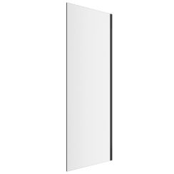 Excellent Rols box doccia con porta 90 cm nero opaca/vetro trasparente KAEX.2606.900.LP.BL