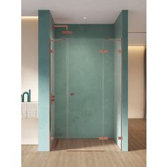 New Trendy Eventa Copper Shine porta doccia 170 cm a battente rame lucida/vetro trasparente EXK-6369