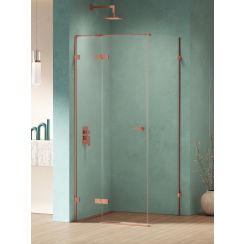 New Trendy Eventa Copper Shine box doccia 120x100 cm rettangolare rame lucida/vetro trasparente EXK-6397