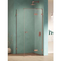 New Trendy Eventa Copper Shine box doccia 110x90 cm rettangolare rame lucida/vetro trasparente EXK-6410