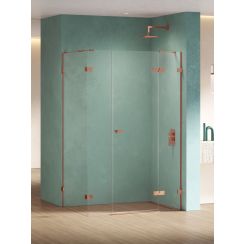 New Trendy Eventa Copper Shine box doccia 150x90 cm rettangolare rame lucida/vetro trasparente EXK-6466