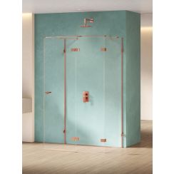 New Trendy Eventa Copper Shine box doccia 120x90 cm rettangolare rame lucida/vetro trasparente EXK-6494