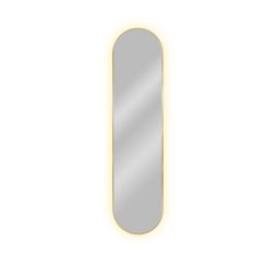 Baltica Design Tiny Border Pastille specchio 60x140 cm ovale con illuminazione oro 5904107929019
