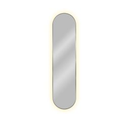 Baltica Design Tiny Border Pastille specchio 50x110 cm ovale con illuminazione argento 5904107928920