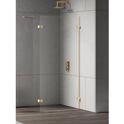 New Trendy Eventa Gold Shine parete doccia walk-in 120 cm oro lucida/vetro trasparente EXK-4855
